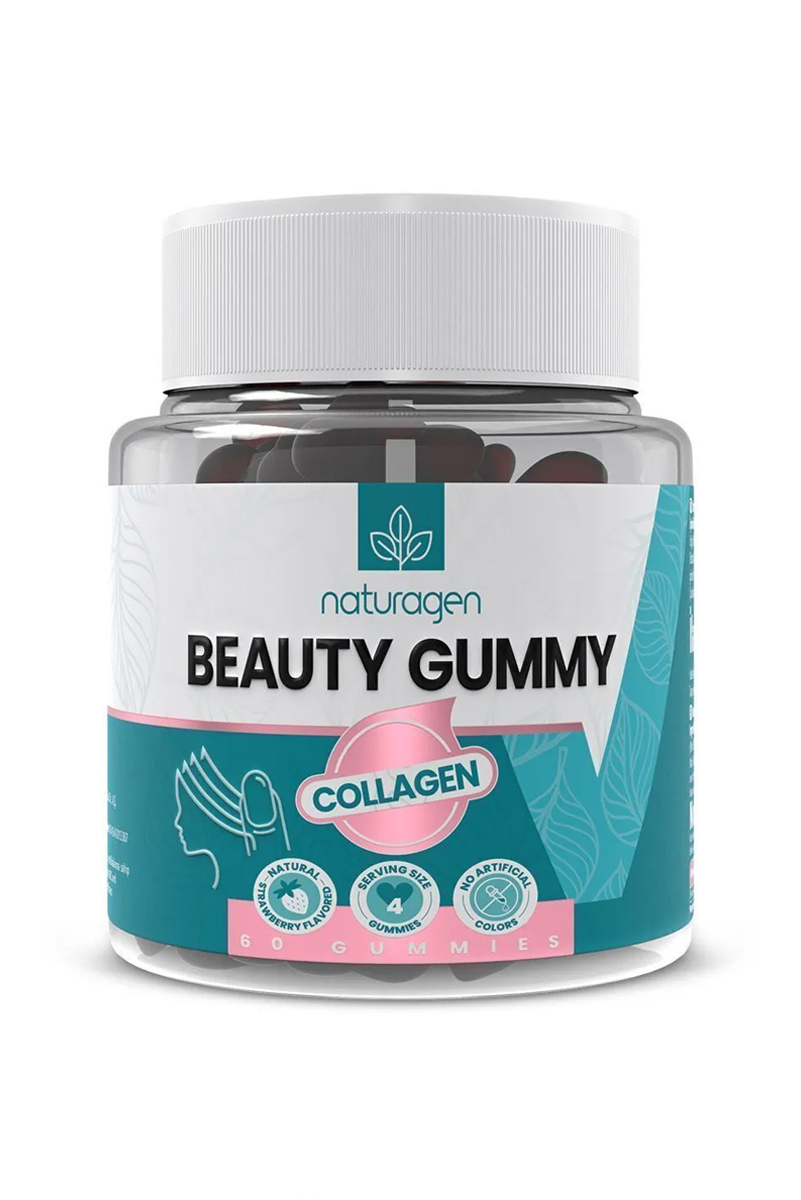 پاستیل جویدنی کلاژن تیپ 1و3 Naturagen - بسته 60 عددی