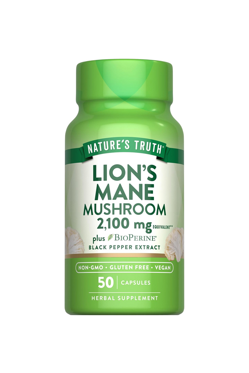 کپسول Lions Mane Mushroom برند Nature's Truth - بسته 50 عددی