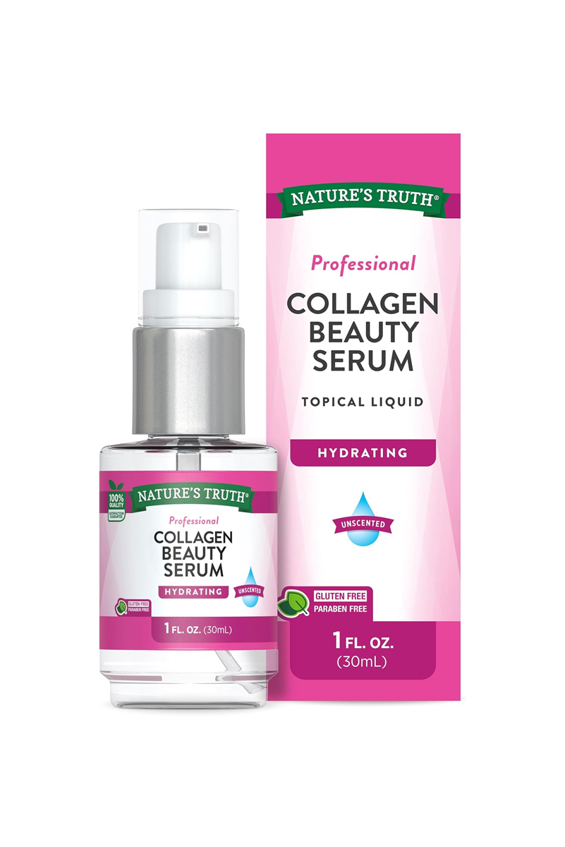 سرم کلاژن پوست صورت و بدن Nature's Truth - حجم ۳۰ میلی لیتر