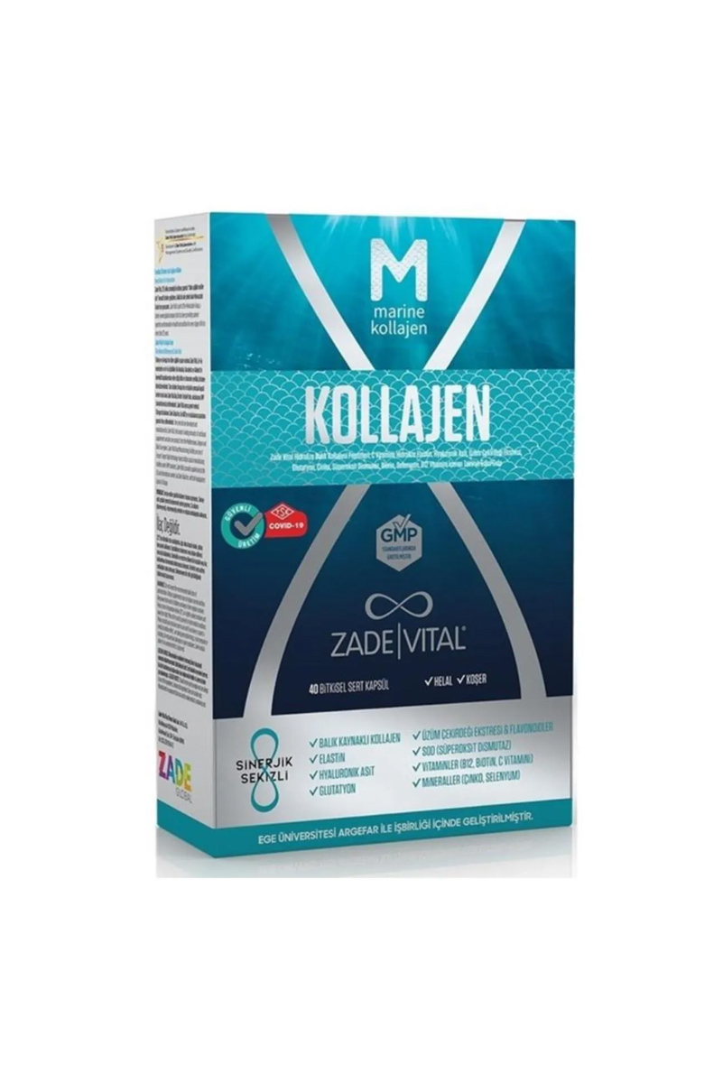 مکمل غذایی کلاژن Zade Vital - بسته 40 عددی