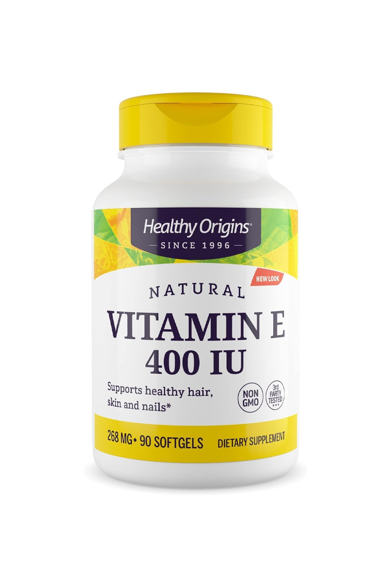 سافت ژل ویتامین E مقدار 400 IU برند Healthy Origins - بسته 90 عددی