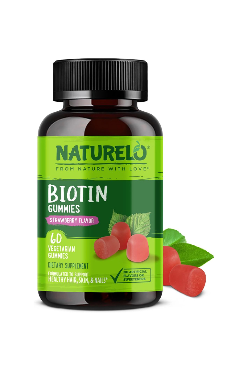 پاستیل بیوتین ۲۵۰۰ میکروگرم NATURELO - بسته 60 عددی