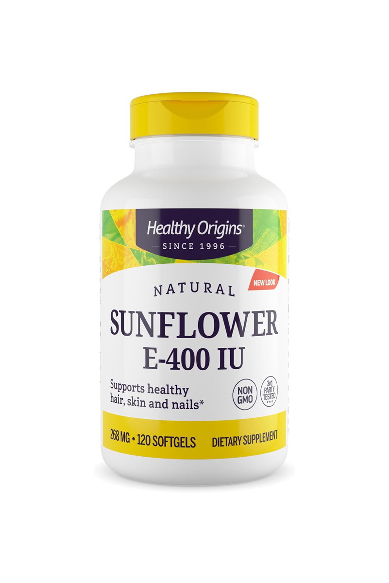 سافت ژل ویتامین E مقدار 400 IU برند Healthy Origins - بسته 120 عددی