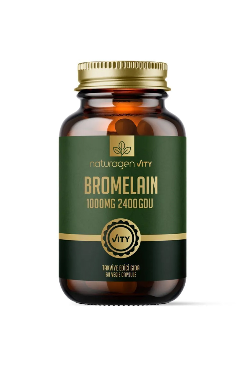 کپسول بروملین 1000 میلی گرم  Naturagen - بسته 60 عددی