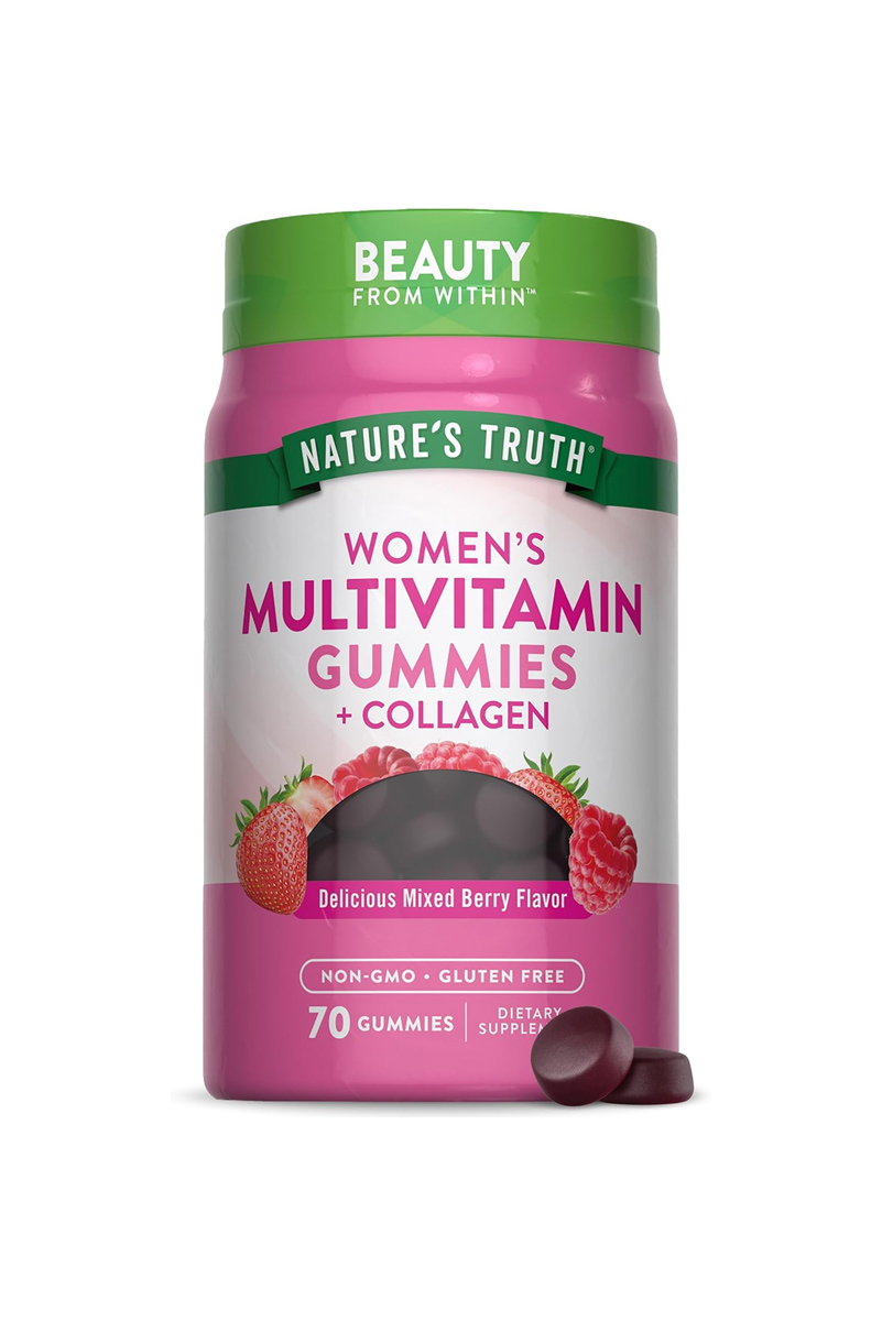 پاستیل مولتی ویتامین و کلاژن بانوان Nature's Truth - بسته ۷۰ عددی