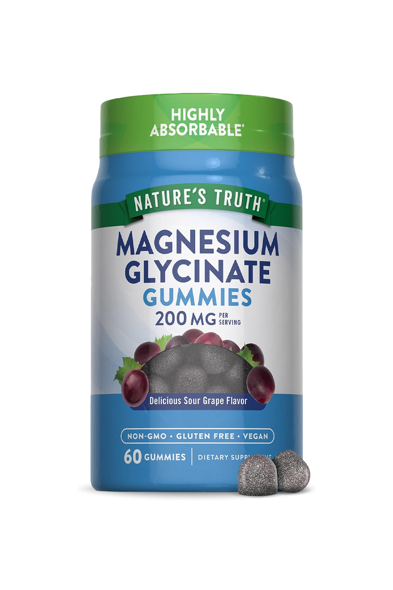 پاستیل وگان منیزیم گلیسینات Nature's Truth - بسته 6۰ عددی