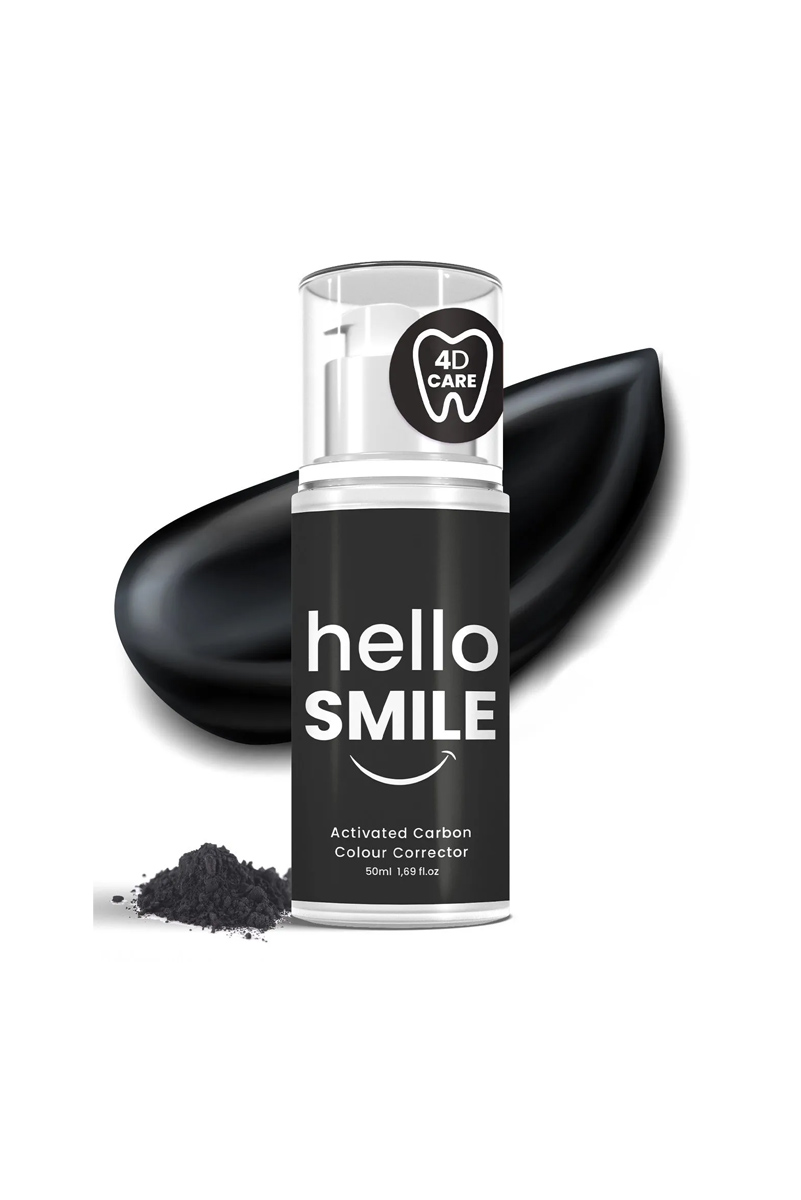 ژل سفید کننده فوری دندان کربن فعال Hello Smile – مقدار 50 ml