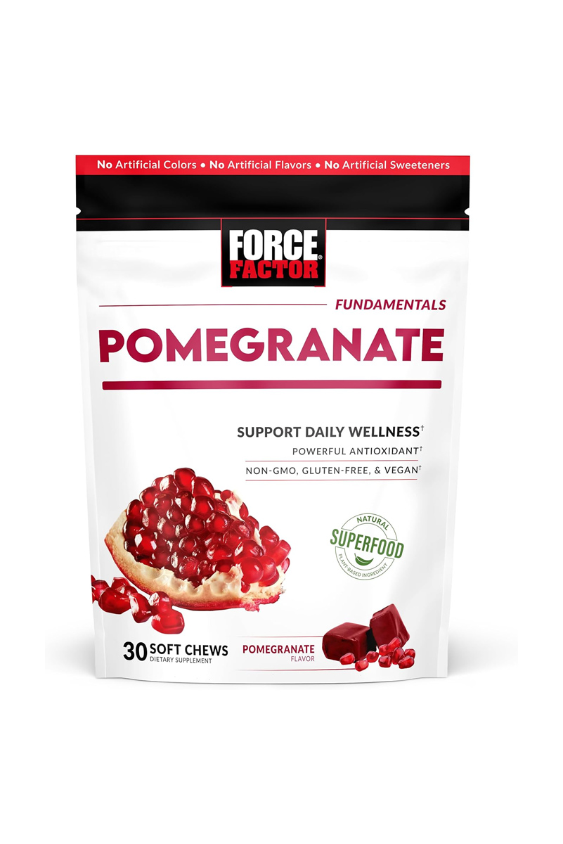 پاستیل آنتی‌ اکسیدان انار Force Factor - بسته 30 عددی