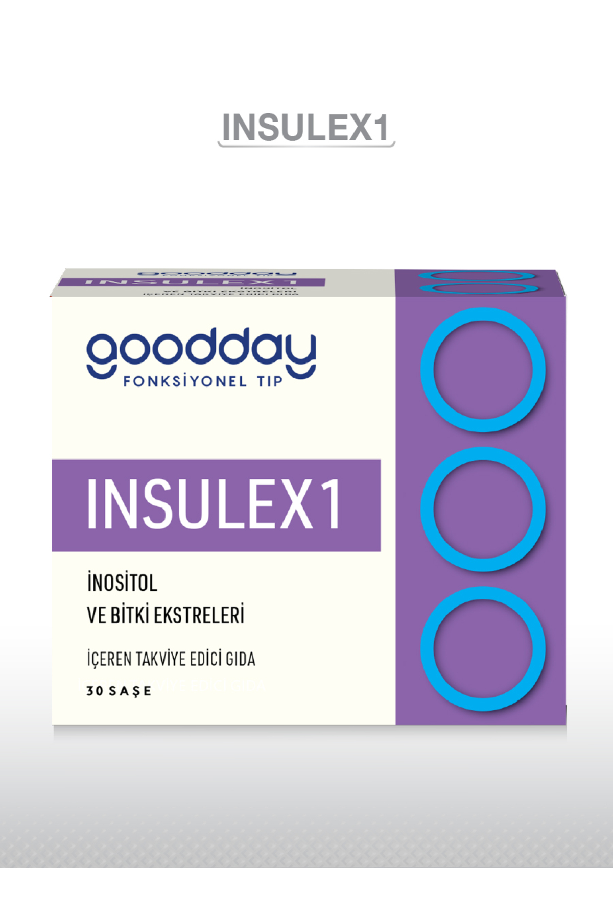 مکمل غذایی  Insulex 1 برند goodday - بسته ۳۰ ساشه