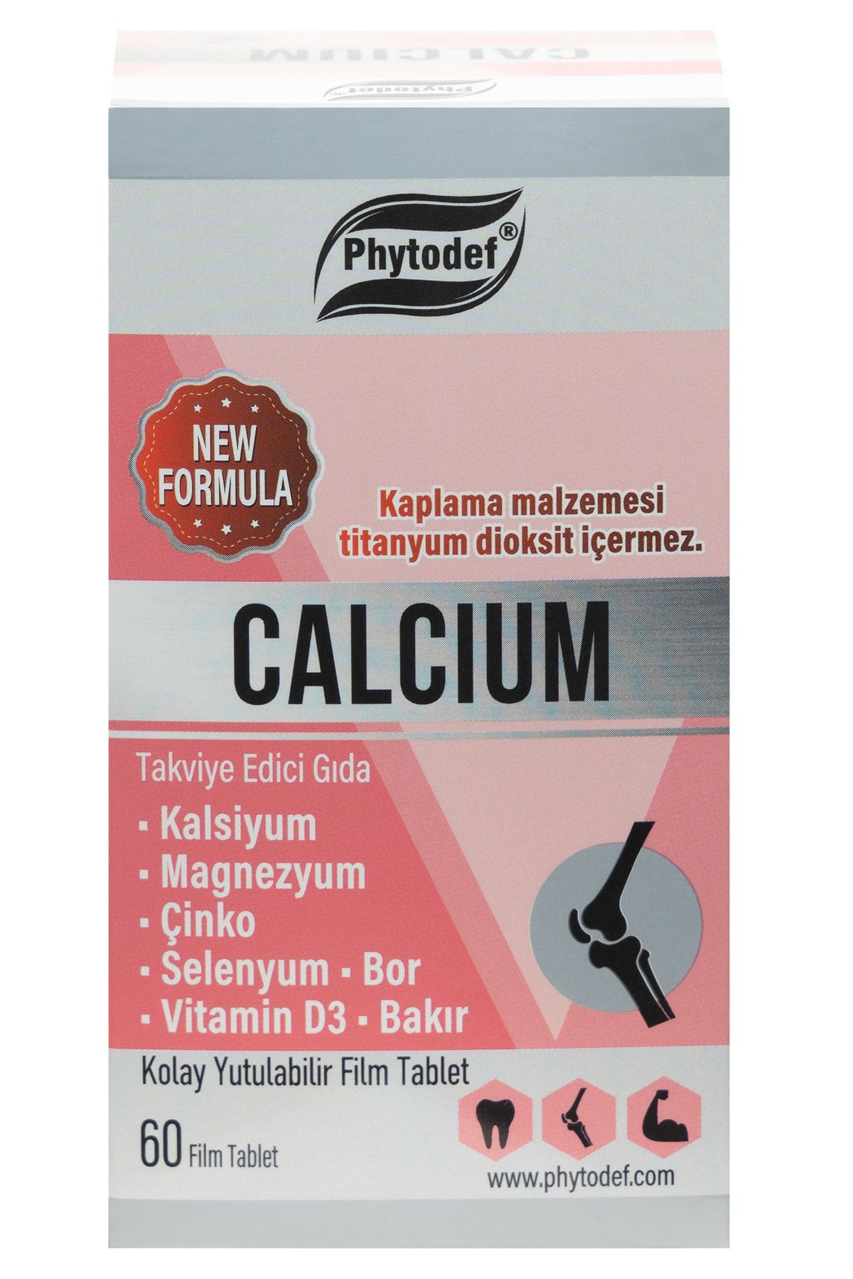 کپسول کلسیم منیزیم و زینک Phytodef  - بسته ۶۰ عددی
