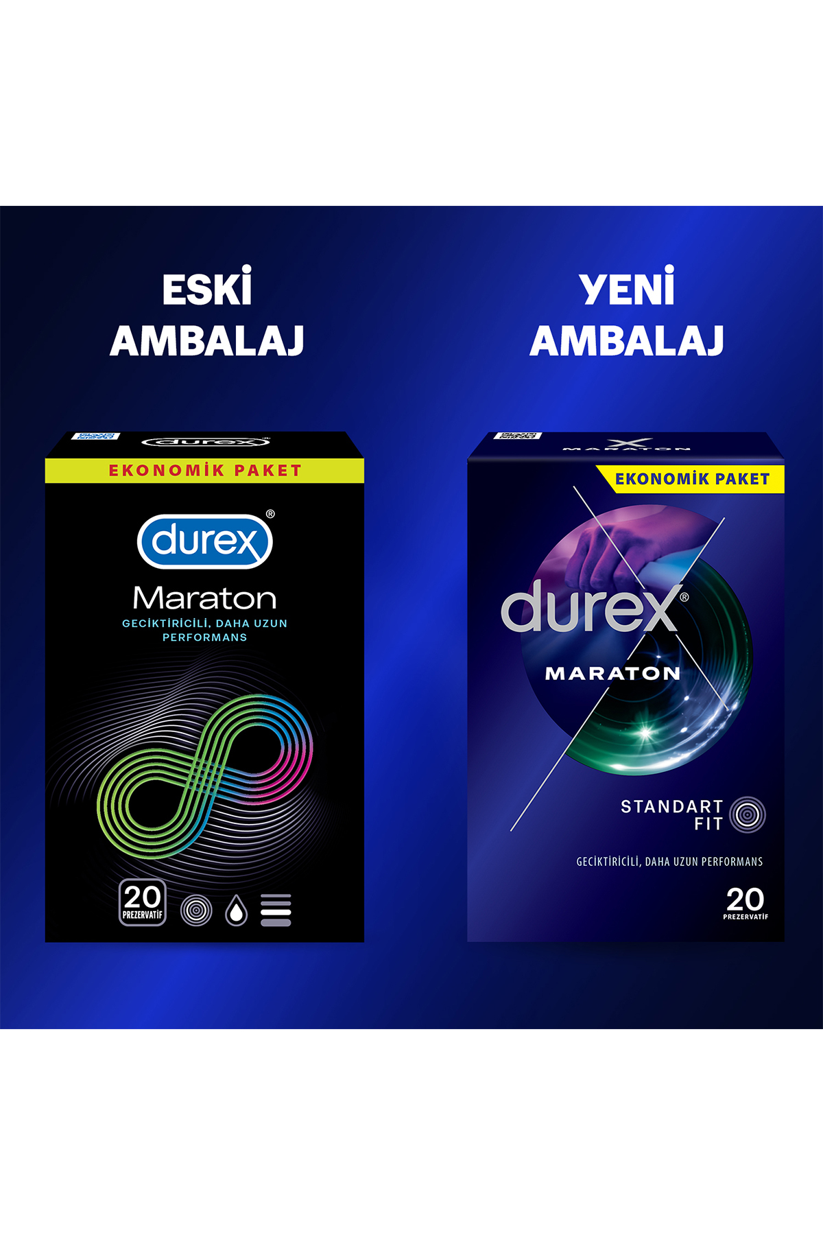 پک کاندوم Durex بسته ۴۰ عددی