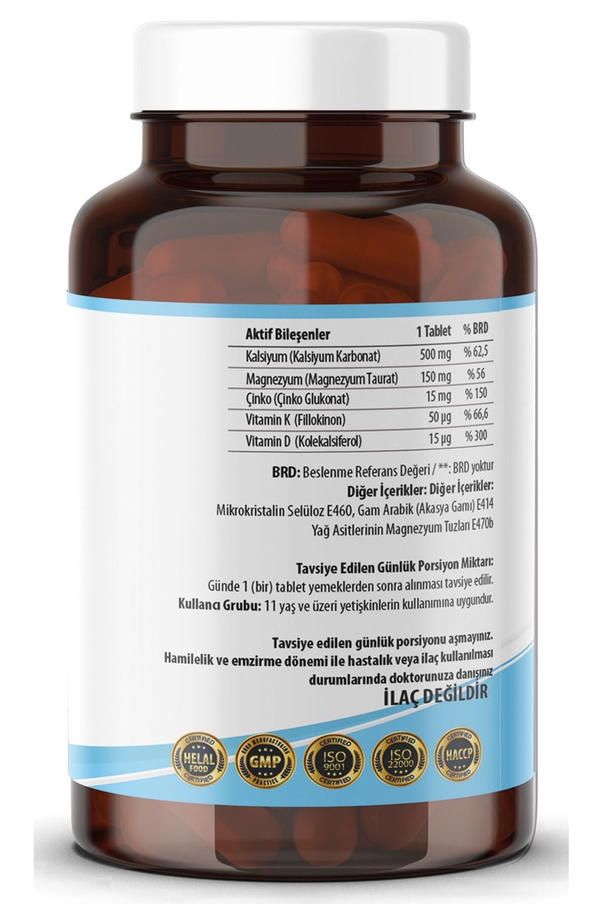 قرص کلسیم منیزیم و روی Ncs - بسته 120 عددی