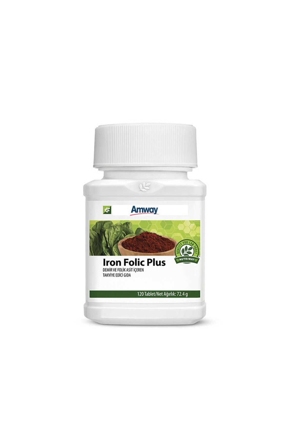 قرص فولیک پلاس و فولیک اسید Amway - بسته 120 عددی