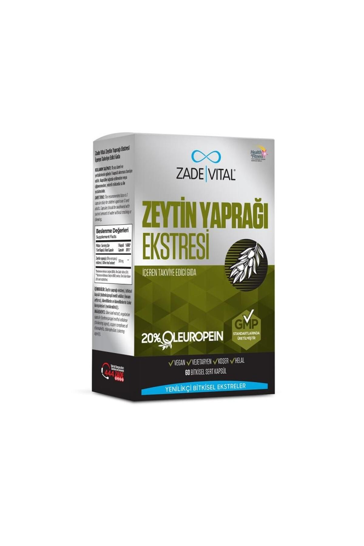 کپسول عصاره برگ زیتون Zade Vital - بسته 60 عددی