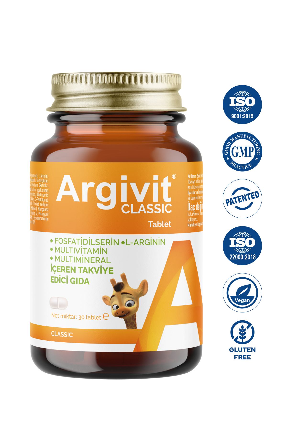 قرص مولتی ویتامین Argivit مدل Classic مناسب کودکان ۳ سال به بالا