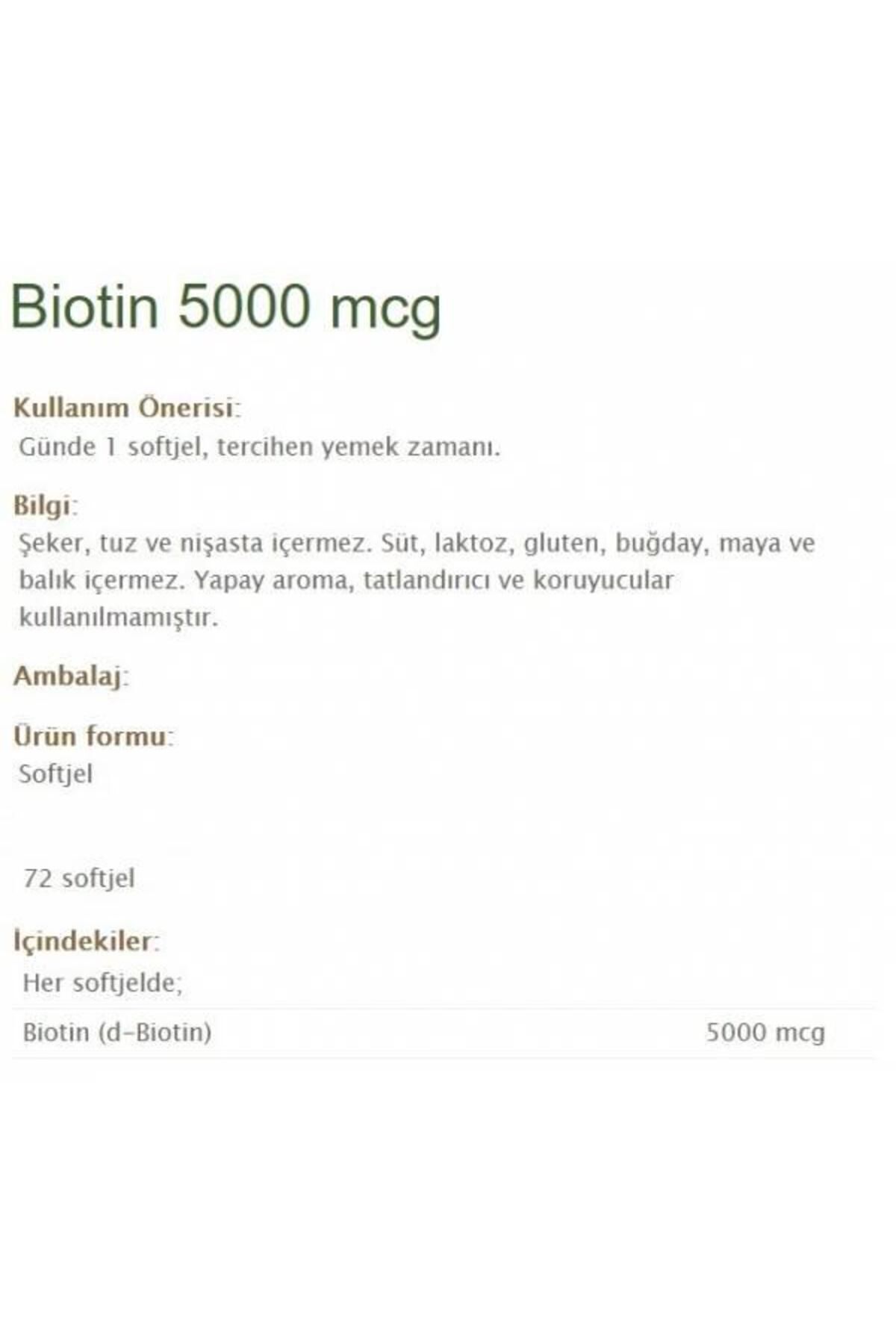 کپسول بیوتین ۵۰۰۰ میکروگرم Nature's Bounty - بسته ۷۲ عددی