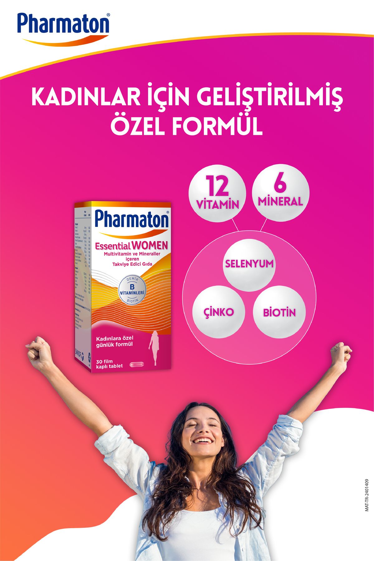 قرص مولتی ویتامین زنانه فارماتون مدل Essential - بسته ۳۰ عددی