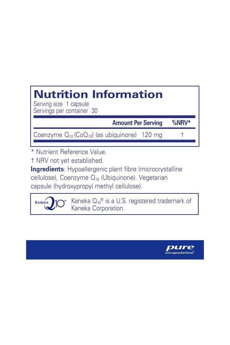 کپسول کوآنزیم 10 Pure Encapsulations - بسته 3۰ عددی