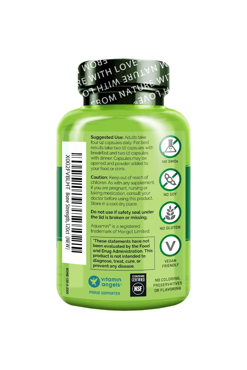 کپسول تقویت کننده استخوان NATURELO - بسته 120 عددی