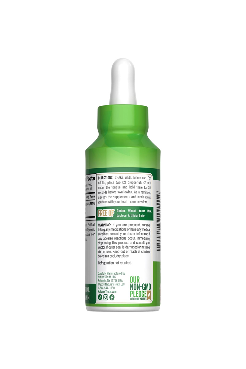 قطره زیرزبانی ویتامین B12 برند Nature's Truth - حجم ۵۹ میلی لیتر