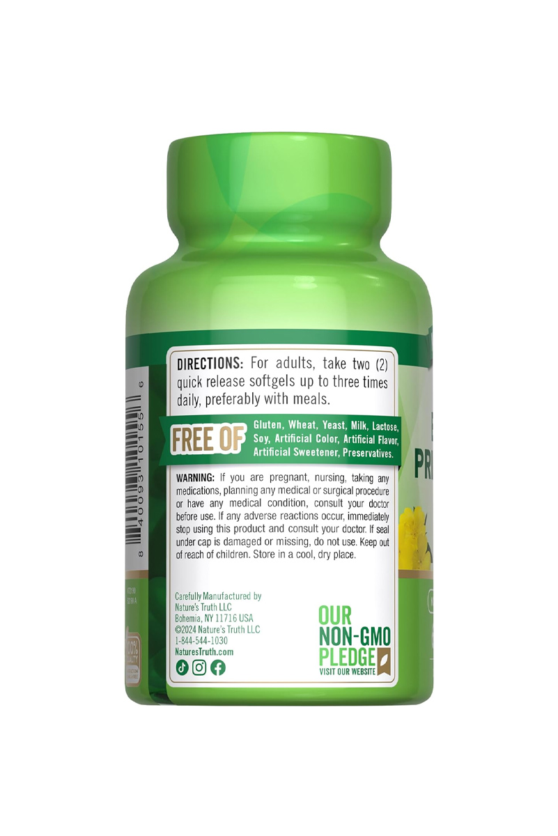 سافت ژل روغن گل مغربی Nature's Truth - بسته ۶۰ عددی