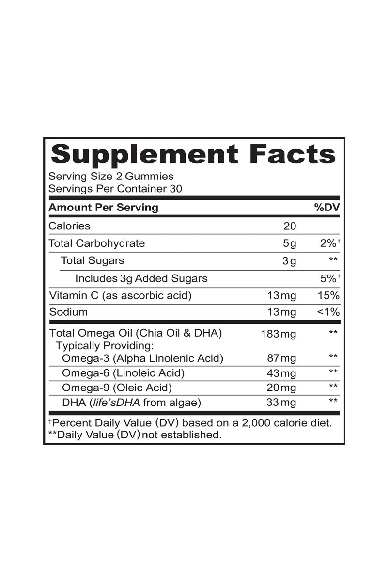 پاستیل DHA و امگا۳ NATURELO - بسته 60 عددی