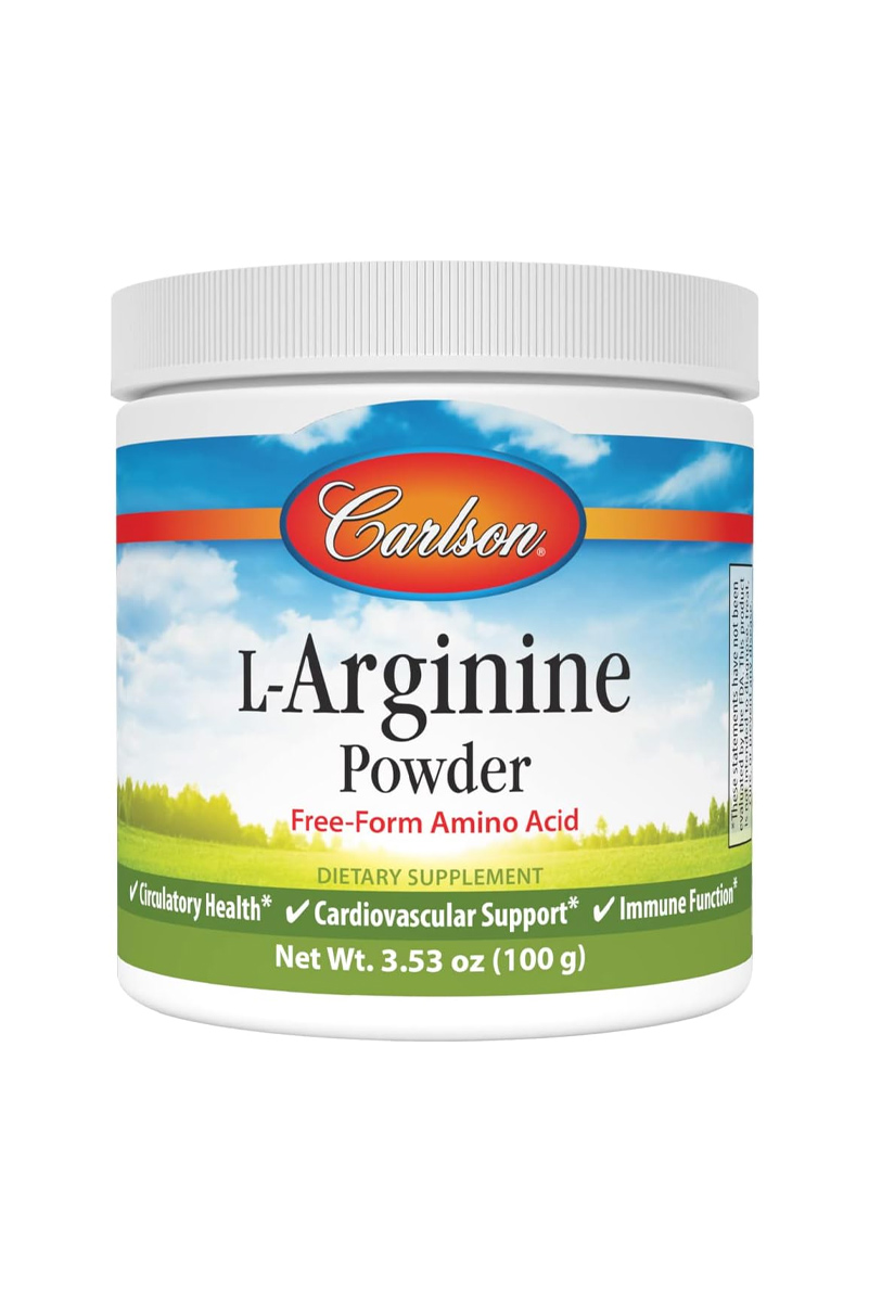 پودر ال-آرژنین Carlson - حجم ۱۰۰ گرم