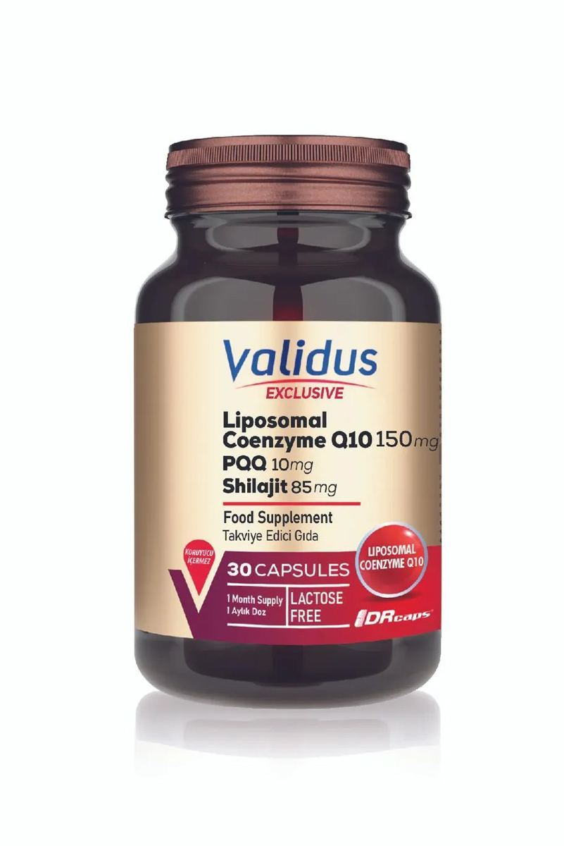 کپسول لیپوزومال Coenzyme Q10+Pqq+Shilajit برند Validus - بسته ۳۰ عددی