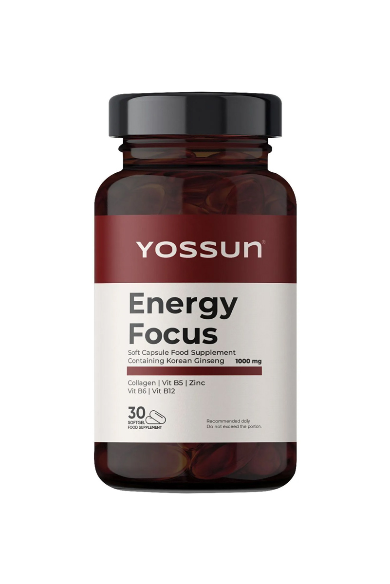 کپسول ENERGY FOCUS حاوی جنسینگ yossun  - بسته ۳۰ عددی