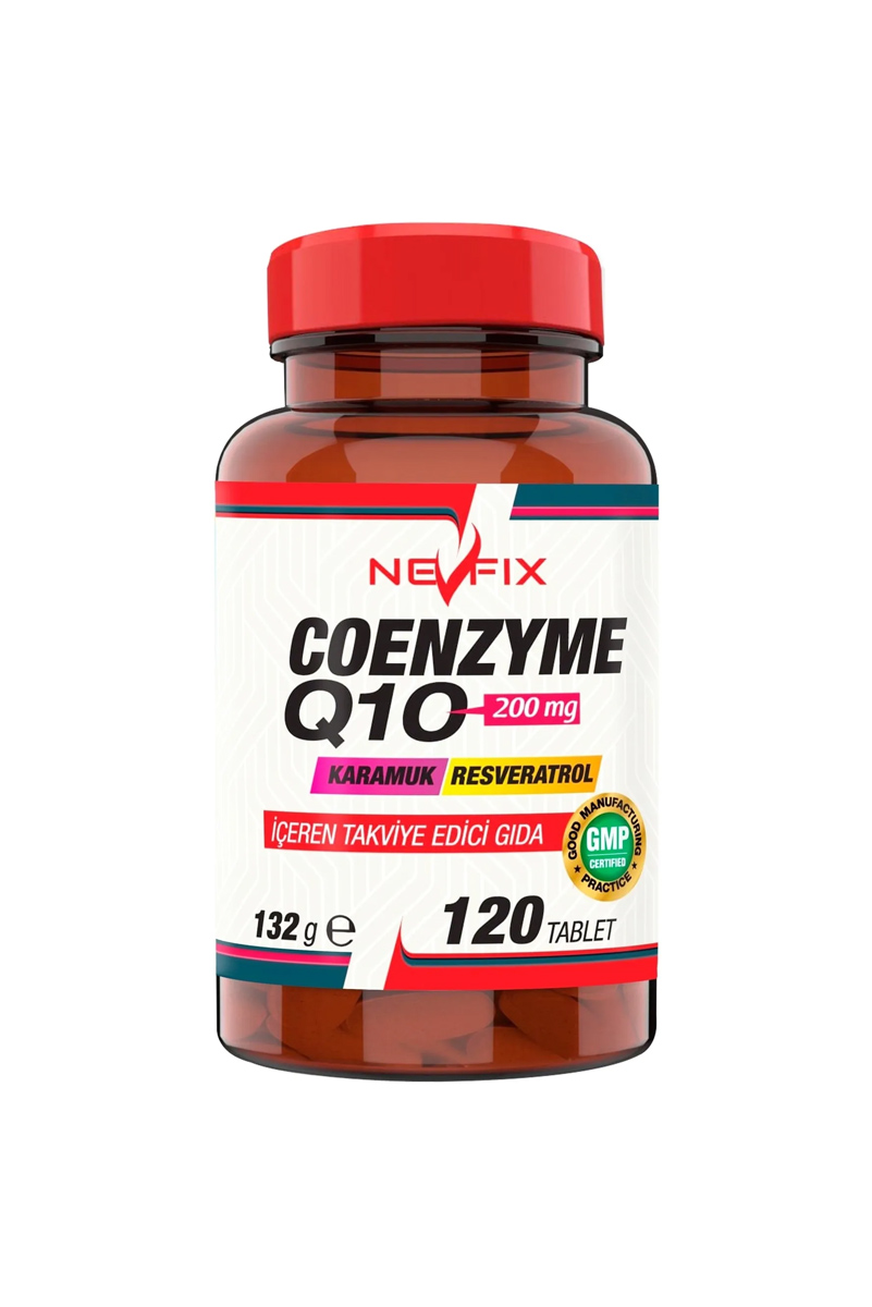 قرص کوآنزیم Q10 برند Nevfix - مقدار 200 میلی گرم