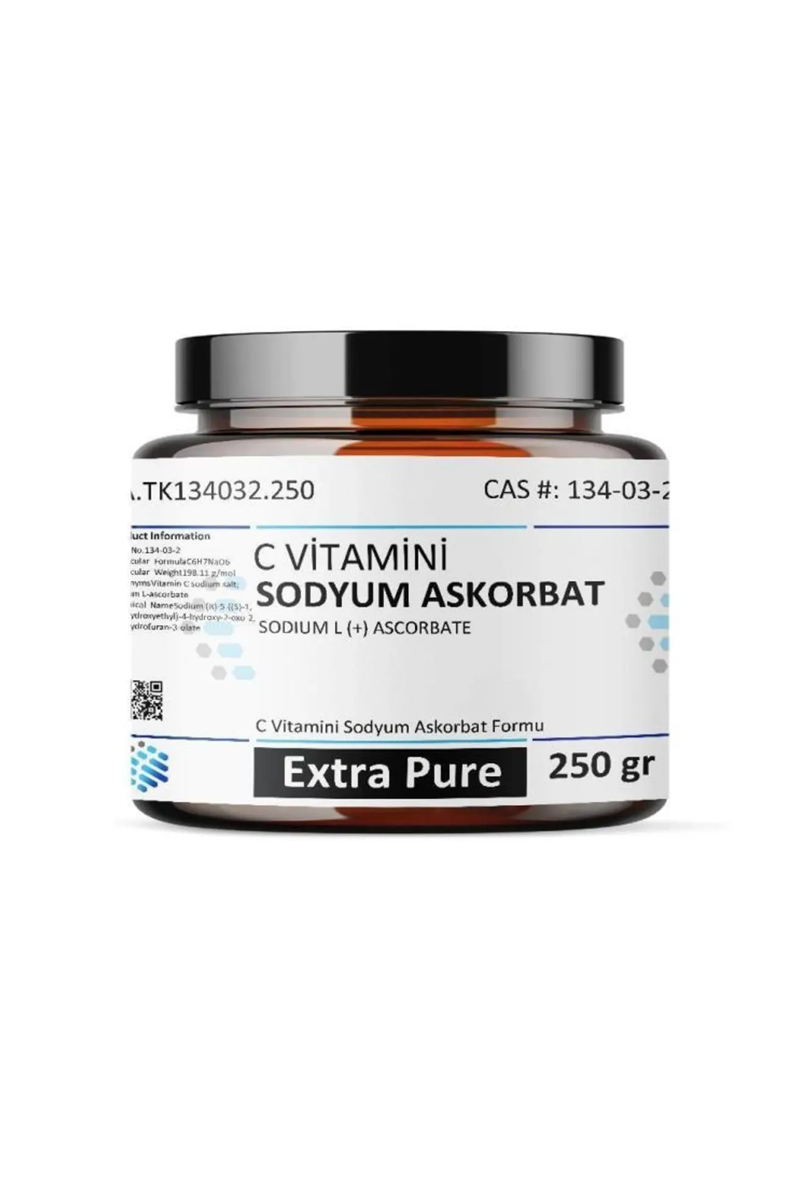 پودر سدیم آسکوربات حاوی ویتامین C برند Aromel حجم 259 gr