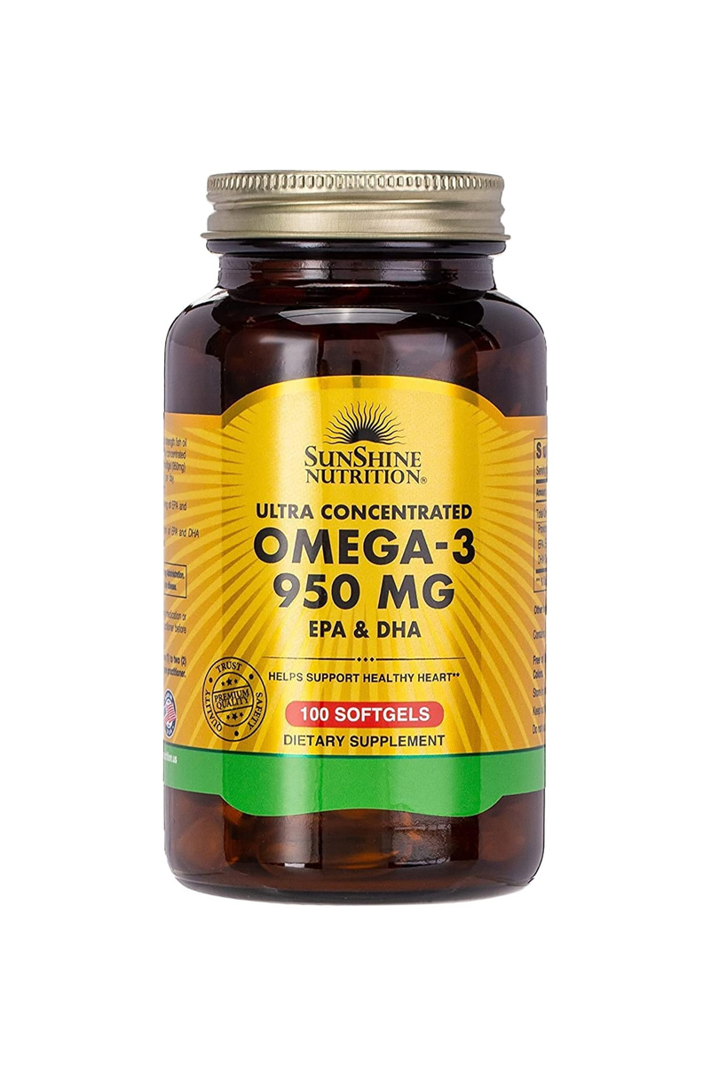 کپسول امگا۳  ۹۵۰mg برند Sunshine Nutrition - بسته ۱۰۰ عددی