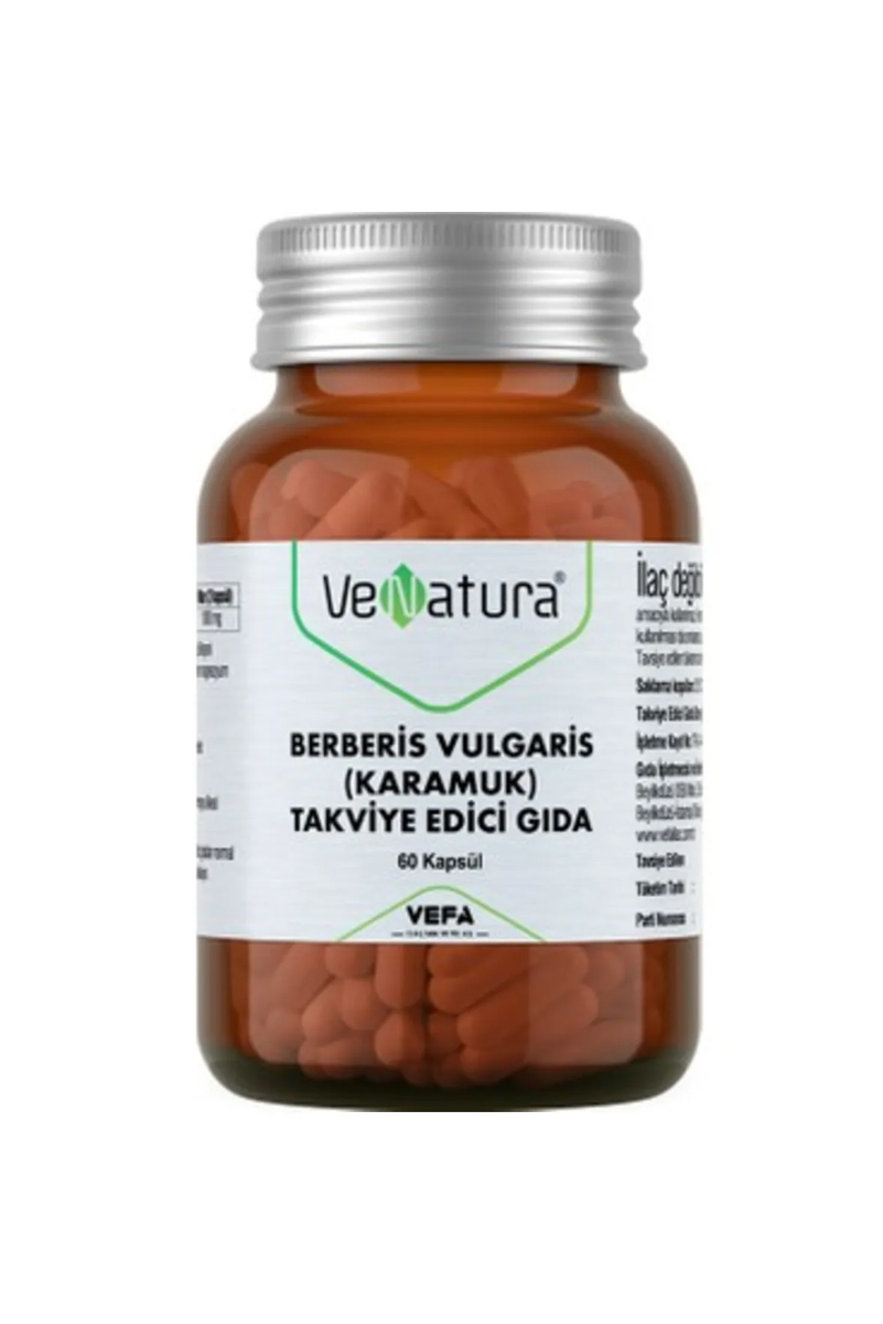 کپسول بربرین 500 میلی گرم Venatura - بسته ۶۰ عددی