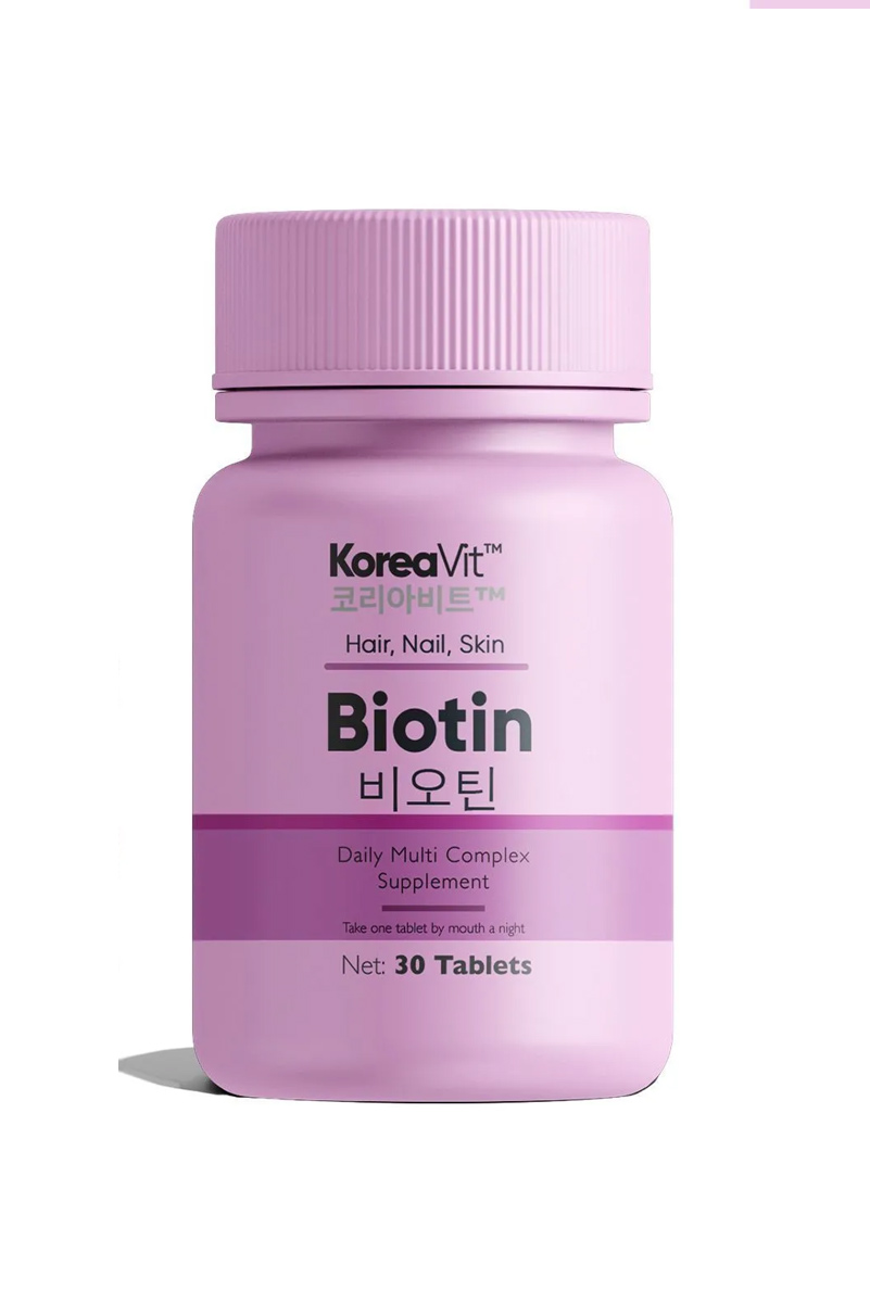 قرص بیوتین KoreaVit - بسته ۳۰ عددی