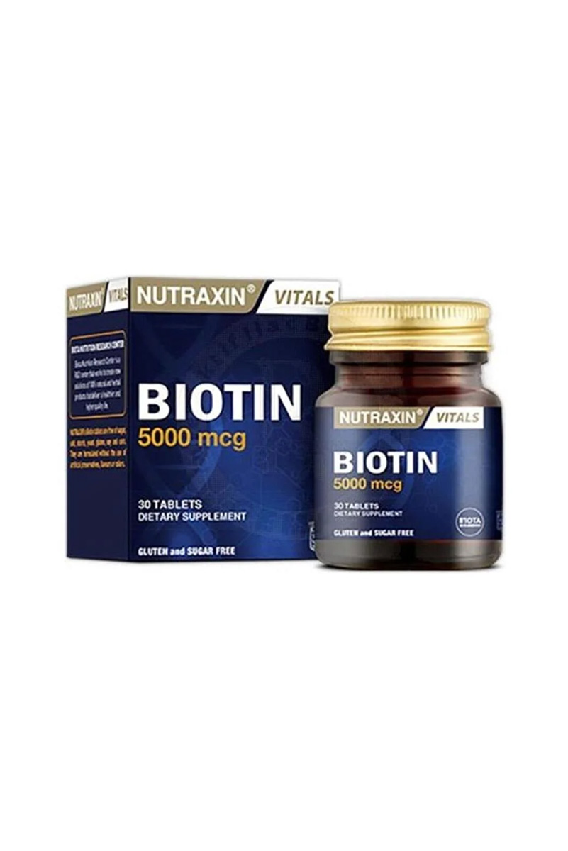 قرص بیوتین نوتراکسین مدل 5000 Mcg  - بسته ۳۰ عددی