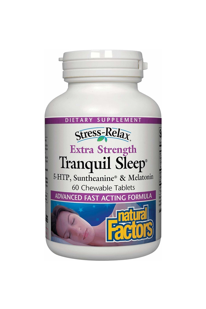 قرص جویدنی ranquil Sleep برای بهبود خواب Natural Factors - بسته ۶۰ عددی