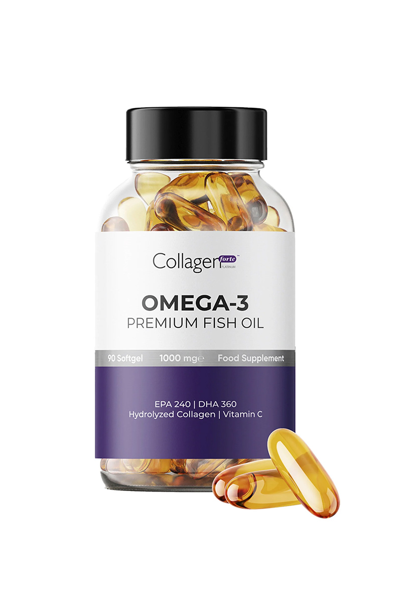قرص روغن ماهی Collagen Forte بسه ۹۰ عددی