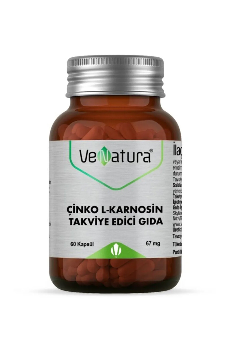 کپسول زینک و ال کارنوزین Venatura - بسته ۶۰ عددی