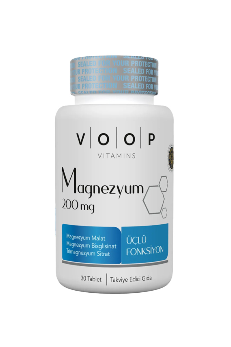 منیزیم مالات سیترات و بیس گلیسینات VOOP - بسته ۳۰ عددی