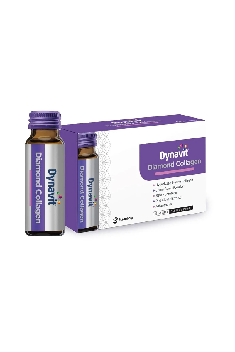 کلاژن ماهی هیدرولیز شده با طعم انگور Dynavit مدل Diamond Collagen