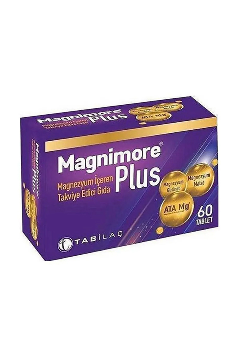 قرص منیزیم مگنیمور مدل Plus - بسته ۶۰ عددی