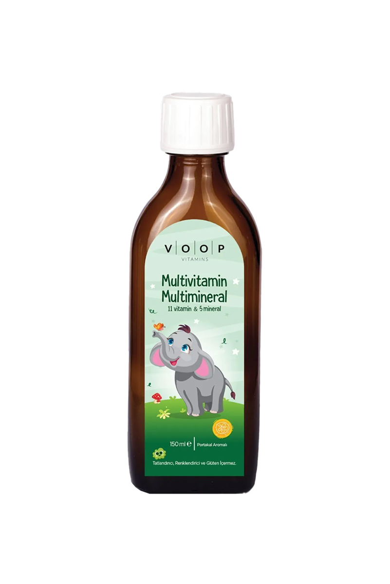 شربت مولتی ویتامین مینرال کودکان VOOP مقدار 140ml