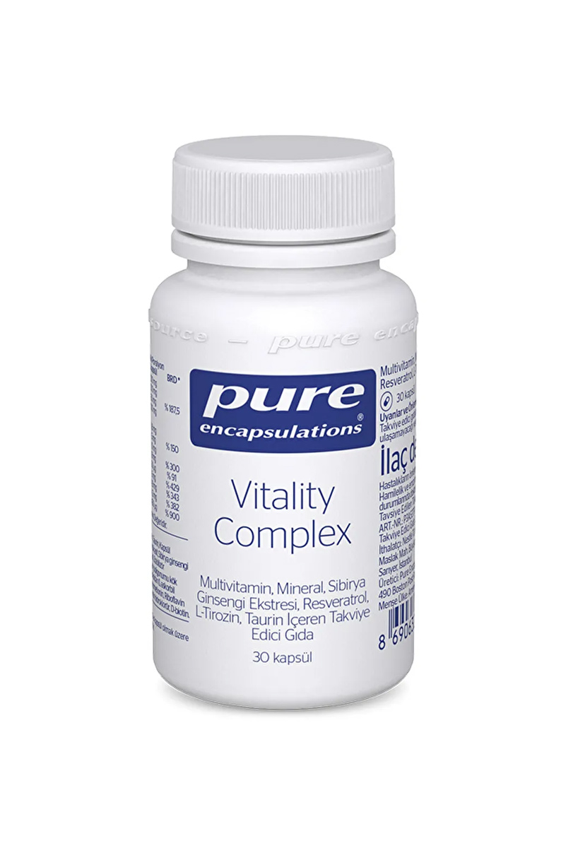 کپسول مولتی ویتامین ویتالیتی کمپلکس Pure Encapsulations - بسته ۳۰ عددی