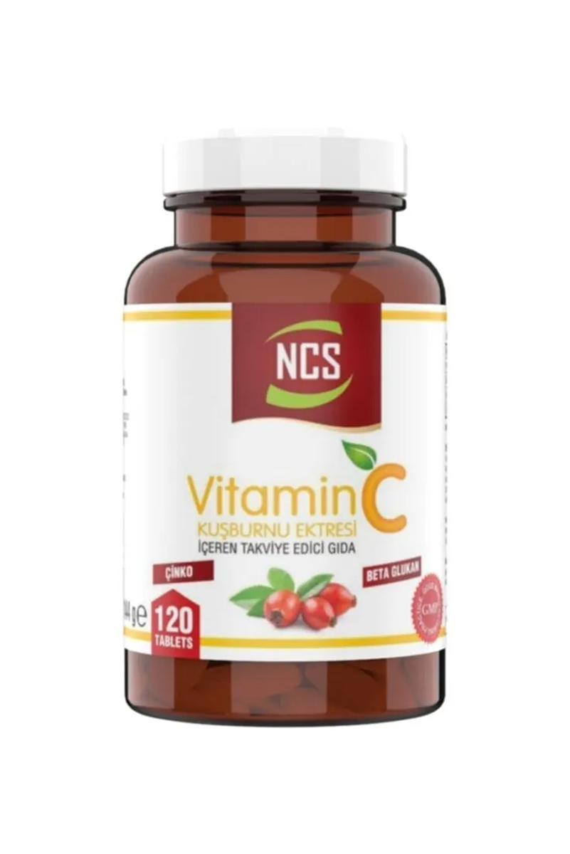 قرص ویتامین C هزار میلی گرم Ncs - بسته ۱۲۰ عددی