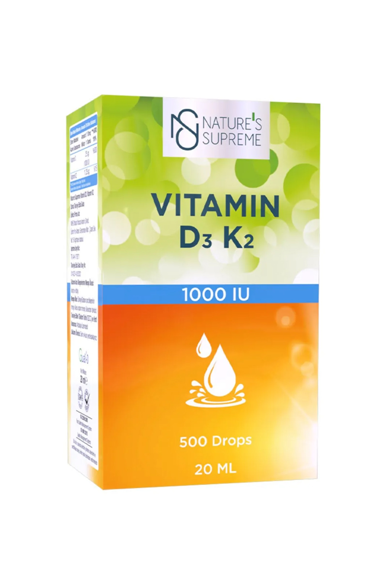 قطره ویتامین D3 K2 برند Natures Supreme