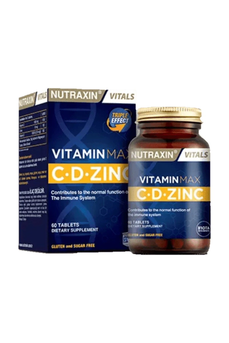 قرص ویتامین  مکس C D Zinc نوتراکسین - ۶۰ عددی