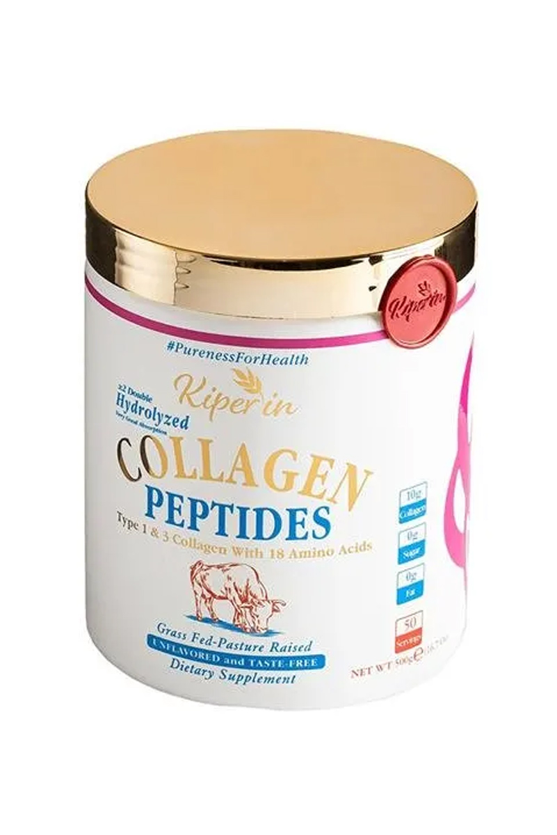 پودر کلاژن پپتیدهای بنفش خالص و طبیعی Kiperin Collagen - مقدار ۵۷۶ گرم